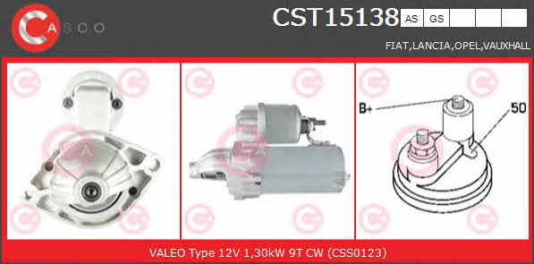 Casco CST15138AS Starter CST15138AS: Buy near me in Poland at 2407.PL - Good price!