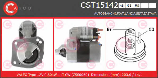 Casco CST15142GS Starter CST15142GS: Buy near me in Poland at 2407.PL - Good price!