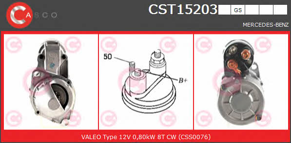 Casco CST15203GS Starter CST15203GS: Buy near me in Poland at 2407.PL - Good price!