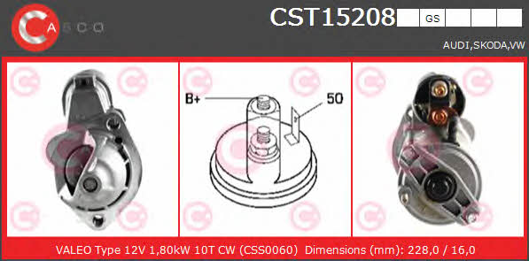 Casco CST15208GS Starter CST15208GS: Buy near me in Poland at 2407.PL - Good price!