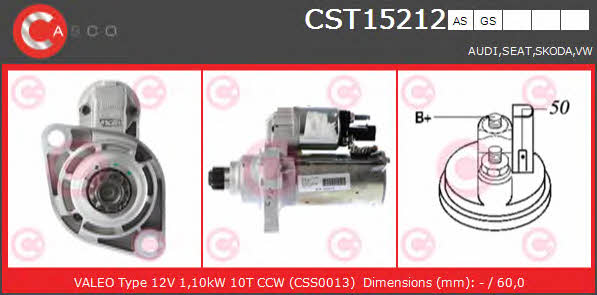 Casco CST15212AS Starter CST15212AS: Buy near me in Poland at 2407.PL - Good price!