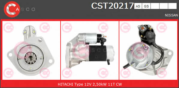 Casco CST20217AS Стартер CST20217AS: Отличная цена - Купить в Польше на 2407.PL!