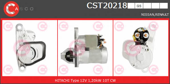 Casco CST20218GS Starter CST20218GS: Buy near me in Poland at 2407.PL - Good price!