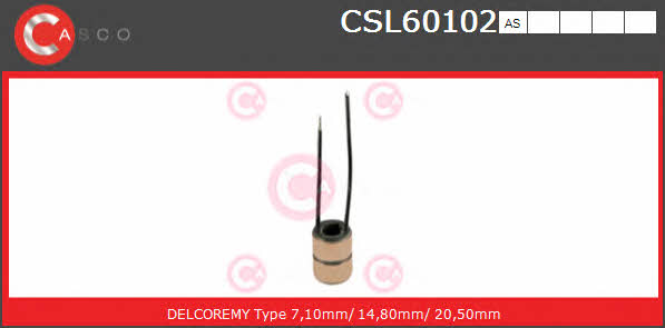 Casco CSL60102AS Pierścień ślizgowy alternatora CSL60102AS: Dobra cena w Polsce na 2407.PL - Kup Teraz!
