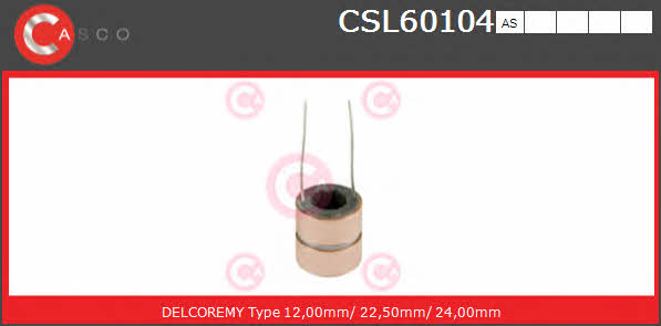 Casco CSL60104AS Pierścień ślizgowy alternatora CSL60104AS: Dobra cena w Polsce na 2407.PL - Kup Teraz!