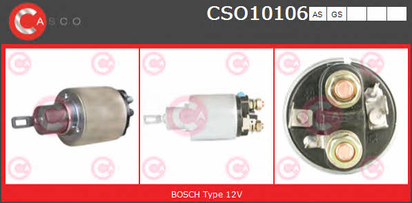 Casco CSO10106GS Solenoid switch, starter CSO10106GS: Buy near me in Poland at 2407.PL - Good price!