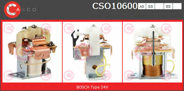 Casco CSO10600ES Solenoid switch, starter CSO10600ES: Buy near me in Poland at 2407.PL - Good price!