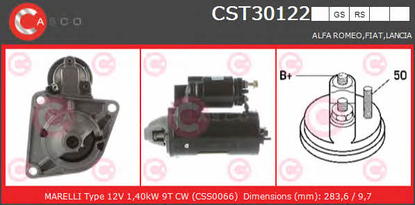 Casco CST30122RS Стартер CST30122RS: Отличная цена - Купить в Польше на 2407.PL!