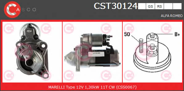 Casco CST30124GS Starter CST30124GS: Buy near me in Poland at 2407.PL - Good price!