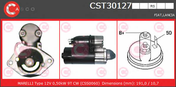 Casco CST30127RS Стартер CST30127RS: Отличная цена - Купить в Польше на 2407.PL!