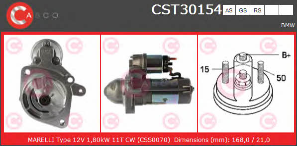Casco CST30154AS Стартер CST30154AS: Купить в Польше - Отличная цена на 2407.PL!