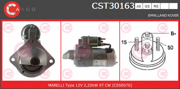 Casco CST30163AS Starter CST30163AS: Buy near me in Poland at 2407.PL - Good price!