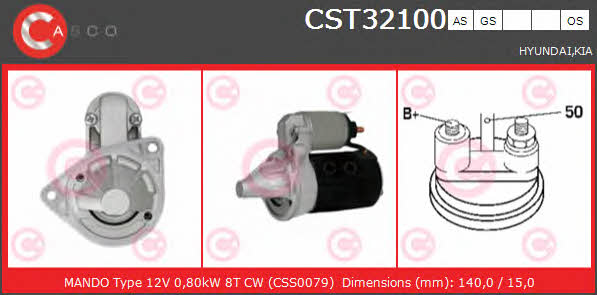 Casco CST32100GS Стартер CST32100GS: Отличная цена - Купить в Польше на 2407.PL!