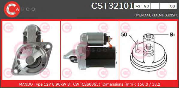 Casco CST32101GS Стартер CST32101GS: Отличная цена - Купить в Польше на 2407.PL!