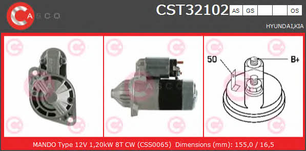 Casco CST32102GS Starter CST32102GS: Buy near me in Poland at 2407.PL - Good price!