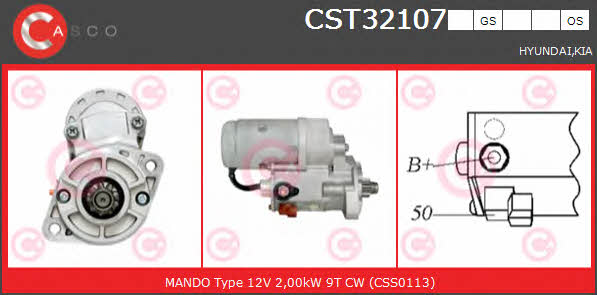 Casco CST32107GS Anlasser CST32107GS: Kaufen Sie zu einem guten Preis in Polen bei 2407.PL!