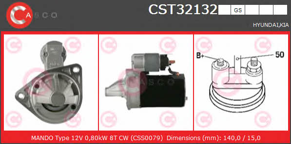 Casco CST32132GS Стартер CST32132GS: Купить в Польше - Отличная цена на 2407.PL!
