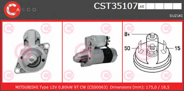 Casco CST35107AS Starter CST35107AS: Buy near me in Poland at 2407.PL - Good price!
