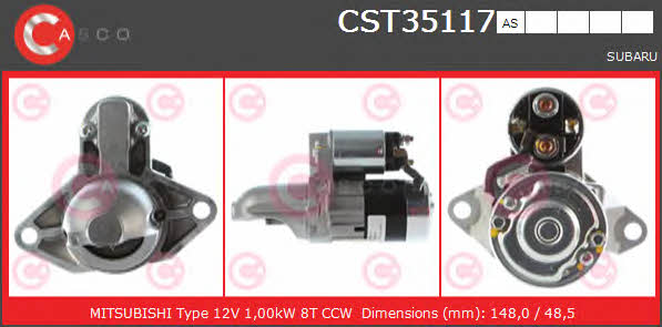 Casco CST35117AS Стартер CST35117AS: Отличная цена - Купить в Польше на 2407.PL!