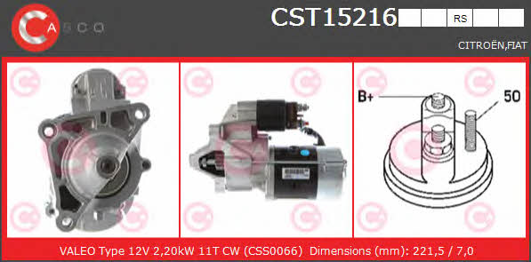 Casco CST15216RS Starter CST15216RS: Buy near me in Poland at 2407.PL - Good price!