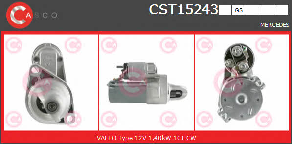 Casco CST15243GS Starter CST15243GS: Buy near me in Poland at 2407.PL - Good price!