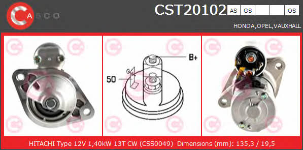 Casco CST20102GS Starter CST20102GS: Buy near me in Poland at 2407.PL - Good price!