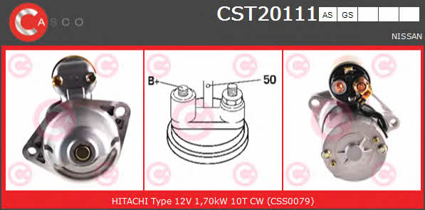 Casco CST20111AS Starter CST20111AS: Buy near me in Poland at 2407.PL - Good price!