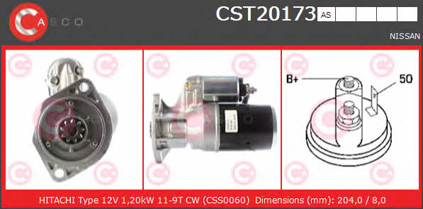 Casco CST20173AS Starter CST20173AS: Buy near me in Poland at 2407.PL - Good price!