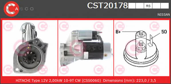 Casco CST20178RS Starter CST20178RS: Buy near me in Poland at 2407.PL - Good price!