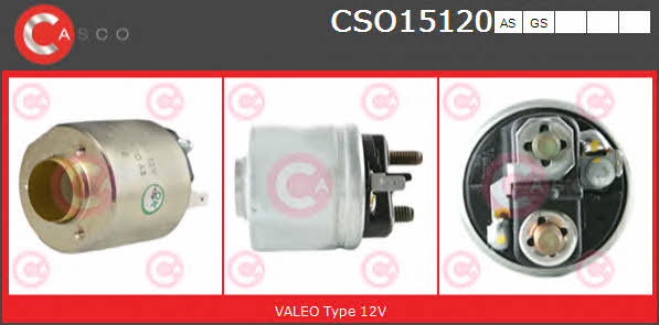 Casco CSO15120GS Solenoid switch, starter CSO15120GS: Buy near me in Poland at 2407.PL - Good price!