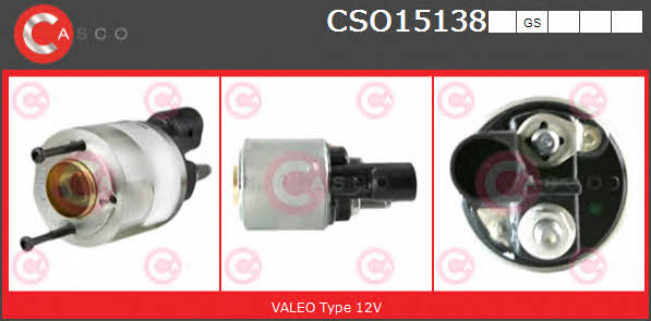Casco CSO15138GS Solenoid switch, starter CSO15138GS: Buy near me in Poland at 2407.PL - Good price!