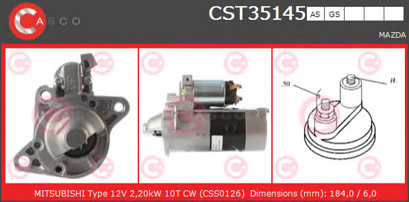 Casco CST35145GS Starter CST35145GS: Buy near me in Poland at 2407.PL - Good price!