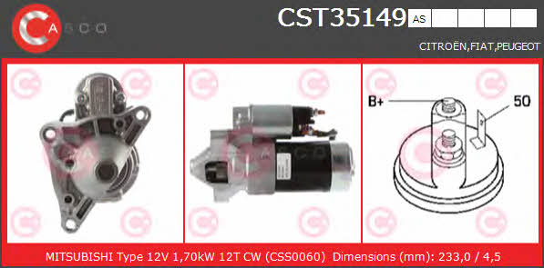 Casco CST35149AS Starter CST35149AS: Buy near me in Poland at 2407.PL - Good price!