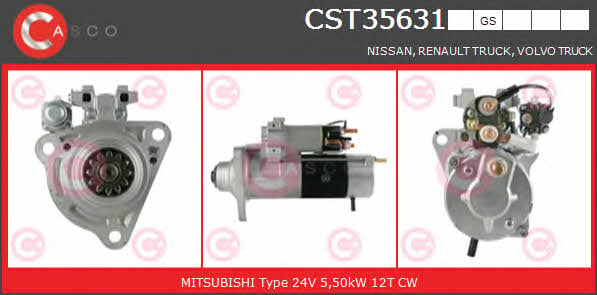 Casco CST35631GS Starter CST35631GS: Buy near me in Poland at 2407.PL - Good price!
