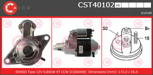 Casco CST40102AS Starter CST40102AS: Buy near me in Poland at 2407.PL - Good price!