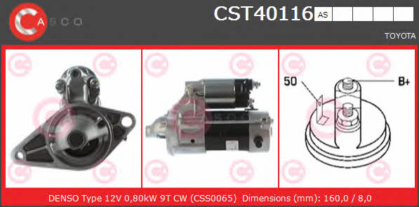 Casco CST40116AS Anlasser CST40116AS: Kaufen Sie zu einem guten Preis in Polen bei 2407.PL!