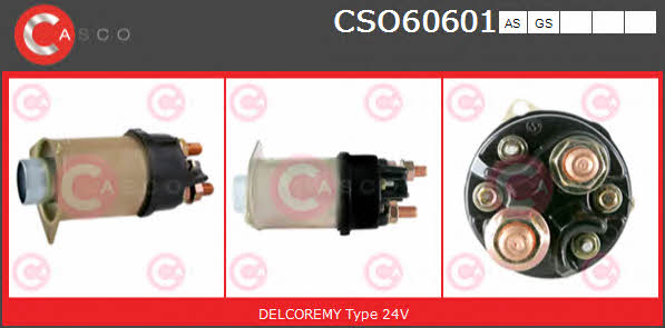 Casco CSO60601AS Solenoid switch, starter CSO60601AS: Buy near me in Poland at 2407.PL - Good price!