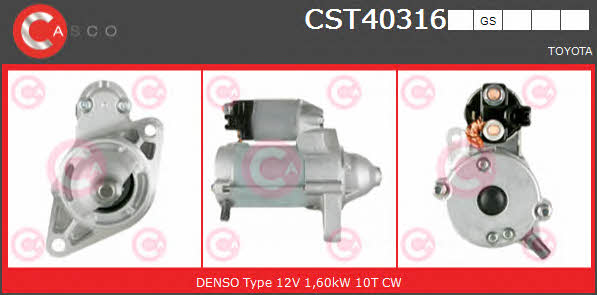 Casco CST40316GS Starter CST40316GS: Buy near me in Poland at 2407.PL - Good price!