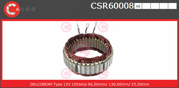 Casco CSR60008AS Alternator stator CSR60008AS: Buy near me in Poland at 2407.PL - Good price!