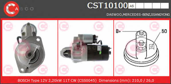 Casco CST10100AS Starter CST10100AS: Buy near me in Poland at 2407.PL - Good price!