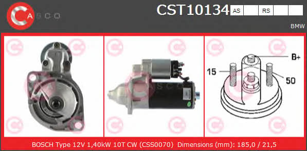 Casco CST10134AS Стартер CST10134AS: Отличная цена - Купить в Польше на 2407.PL!