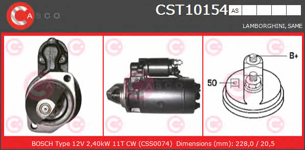Casco CST10154AS Стартер CST10154AS: Отличная цена - Купить в Польше на 2407.PL!