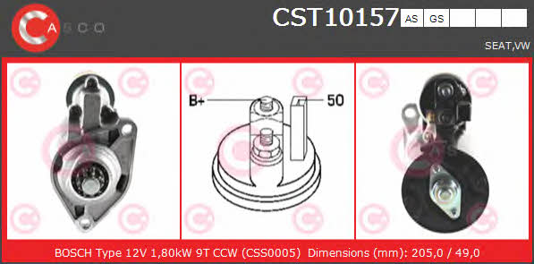 Casco CST10157AS Starter CST10157AS: Buy near me in Poland at 2407.PL - Good price!