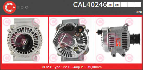 Casco CAL40246AS Генератор CAL40246AS: Отличная цена - Купить в Польше на 2407.PL!