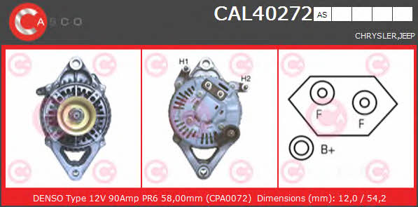 Casco CAL40272AS Alternator CAL40272AS: Buy near me in Poland at 2407.PL - Good price!