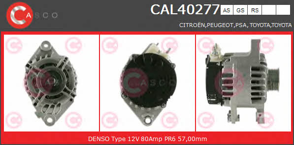 Casco CAL40277AS Alternator CAL40277AS: Buy near me in Poland at 2407.PL - Good price!