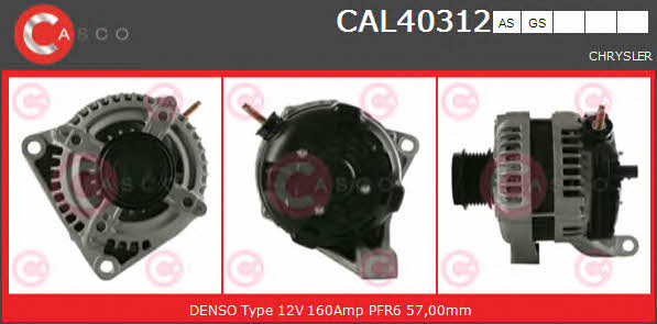 Casco CAL40312AS Alternator CAL40312AS: Buy near me in Poland at 2407.PL - Good price!
