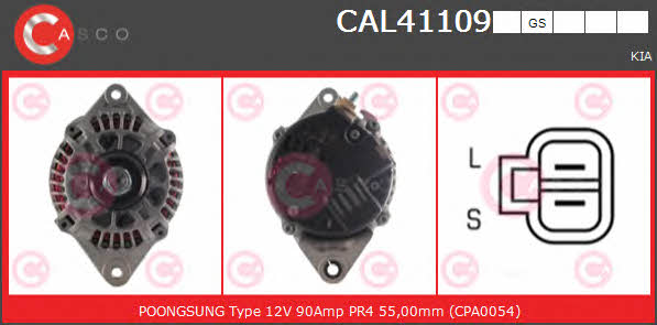 Casco CAL41109GS Alternator CAL41109GS: Buy near me in Poland at 2407.PL - Good price!