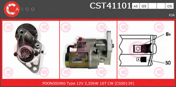 Casco CST41101GS Starter CST41101GS: Buy near me at 2407.PL in Poland at an Affordable price!