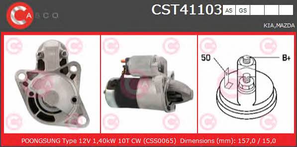 Casco CST41103GS Стартер CST41103GS: Отличная цена - Купить в Польше на 2407.PL!